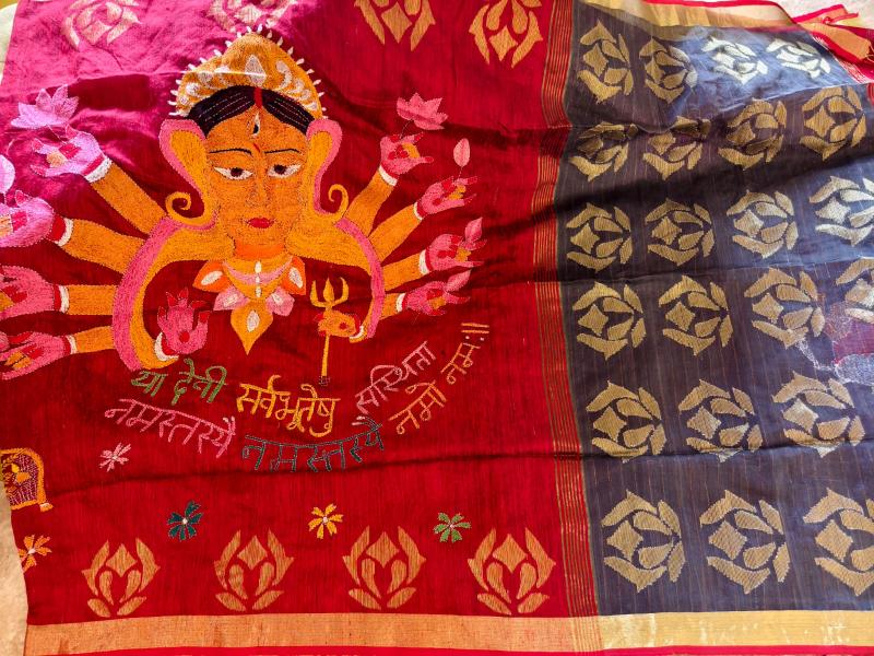 Durga Jamkantha Matka Silk saree