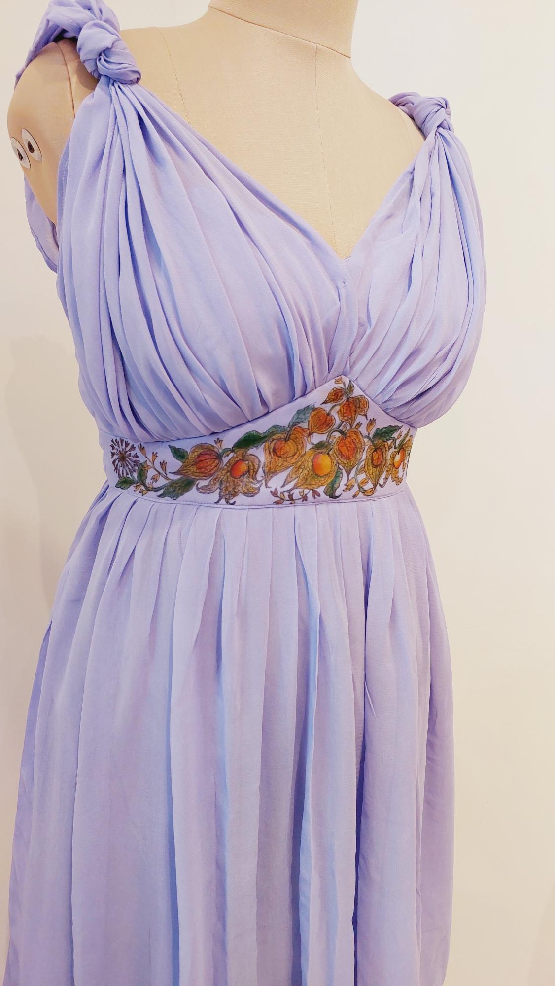 Cape Gooseberry Painted Knotted Greek Dress