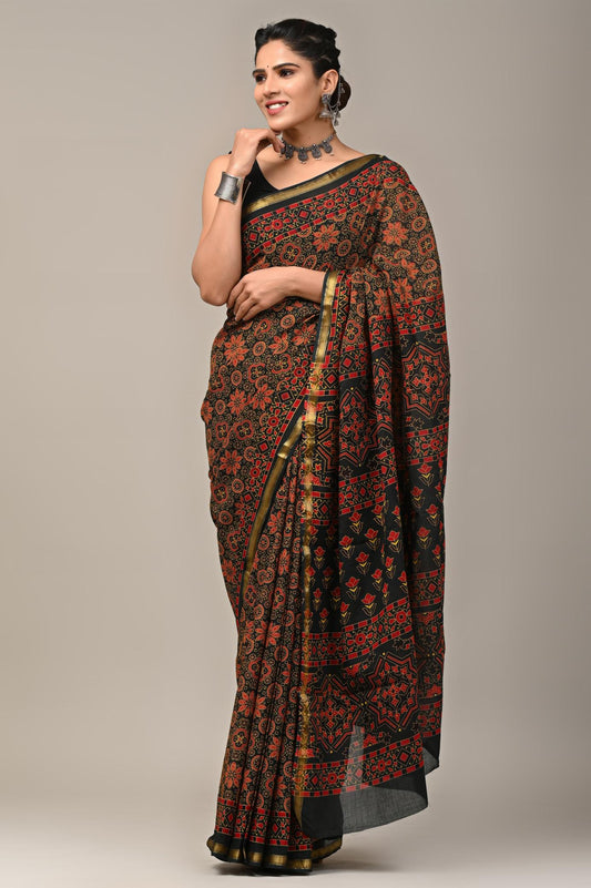 Mul Mul Cotton Saree, Handpainted sarees