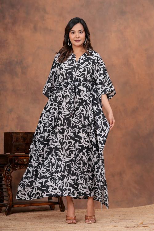 Floral Mul mul cotton Kaftan