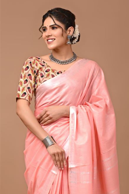 Salmon Saree