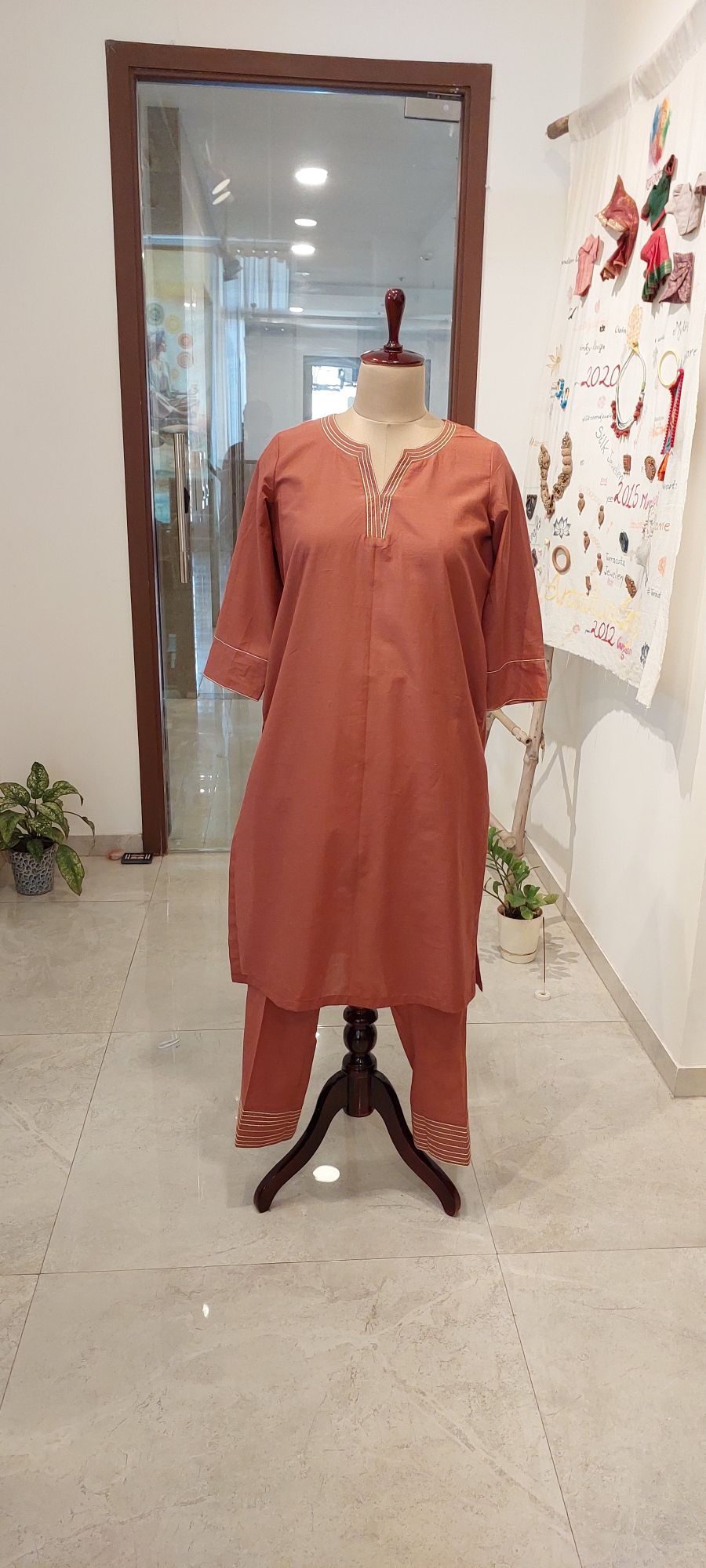 Nude Brown Coord Set