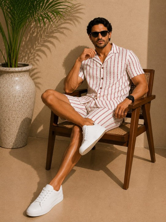 Chain Print Men's Co ord set