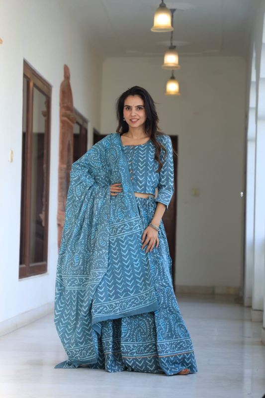 Pastel Paisley Lehenga set