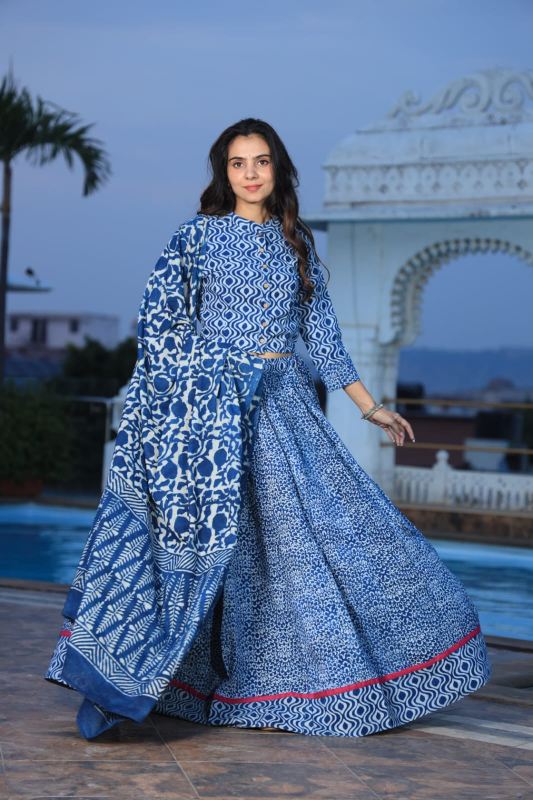 Cotton Lehenga Set