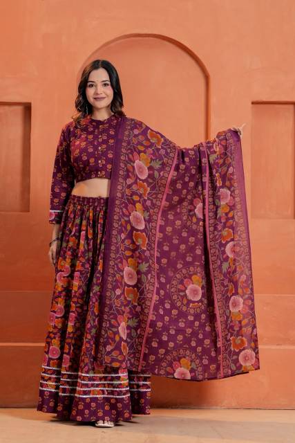 Mul Mul Lehenga Set