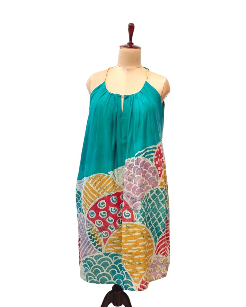 batik dresses for women,Summer dress, Sun Dress, Batik Dress, Turquoise Dress, Spaghetti Maxi dress, Spaghetti strap Batik Dress, Batik painted dress, Pure cotton batik dress, Summer Maxi Dresses, Dress for women, Cotton lace Dress, Spring Dress,  Adjustable strap dress, Ranga Chakra, Custom fit dress, Casual summer dresses, Handpainted Dress, Wax Batik dress, Sea life Dress, wax Batik Painting dress