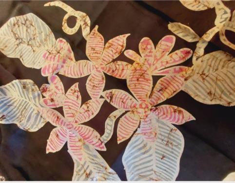 Batik silk saree, Batik sarees, Abstract Batik sarees