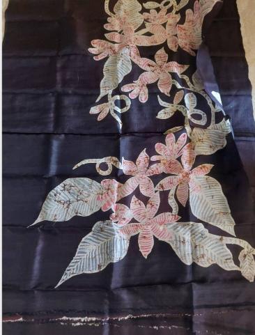 Batik silk saree, Batik sarees, Abstract Batik sarees