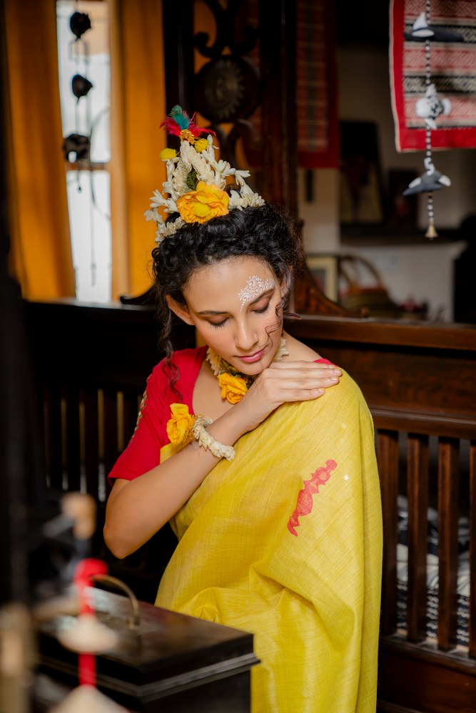 Gaye Holud saree, gaye holud saree for bride