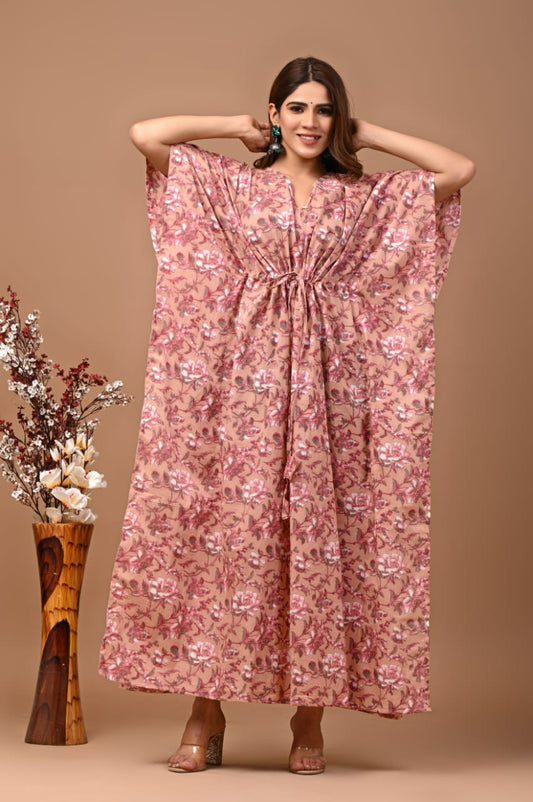 Cotton kaftan dress