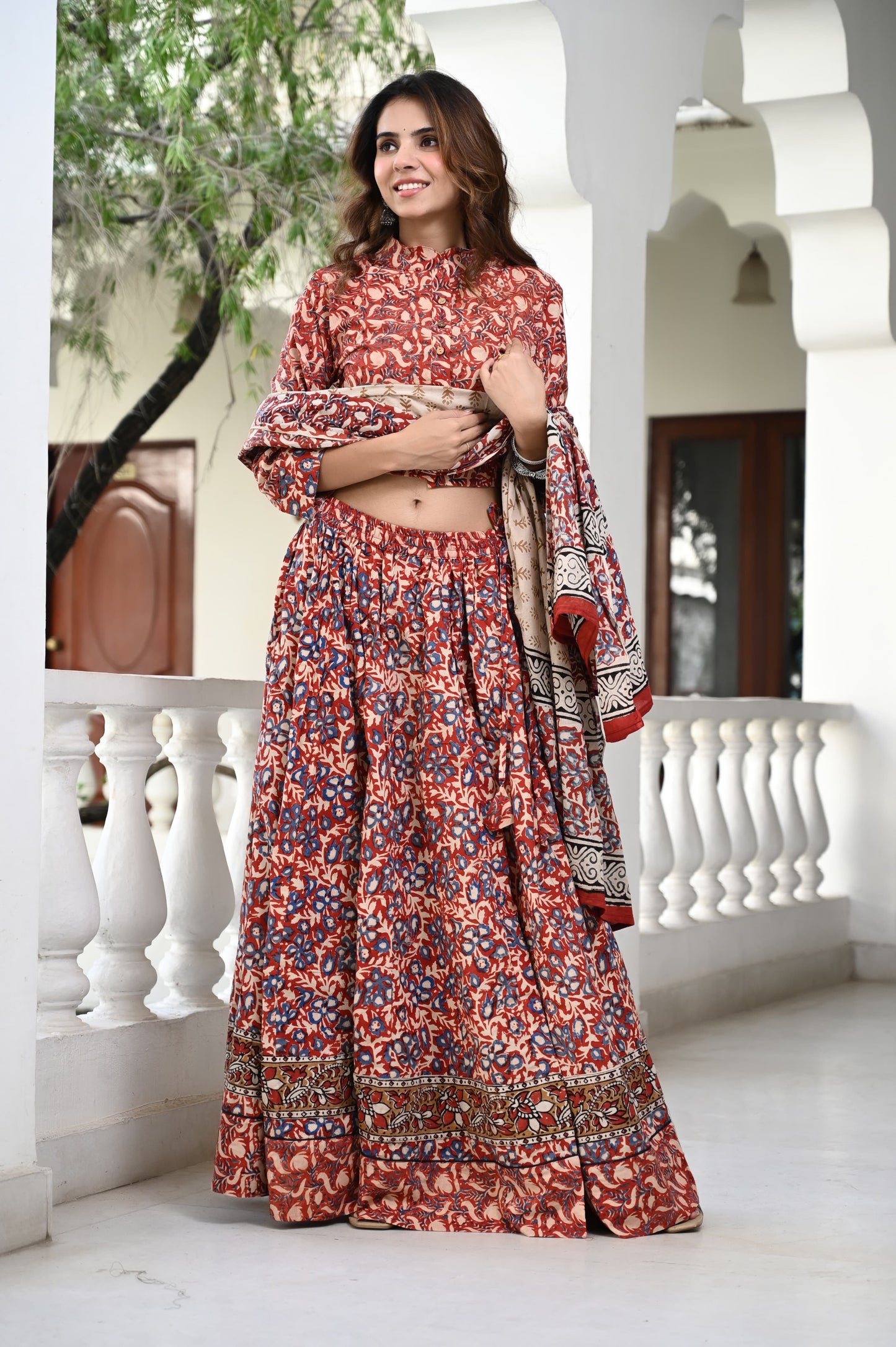 Cotton Lehenga sets, Cotton_Lehenga_for_Navratri