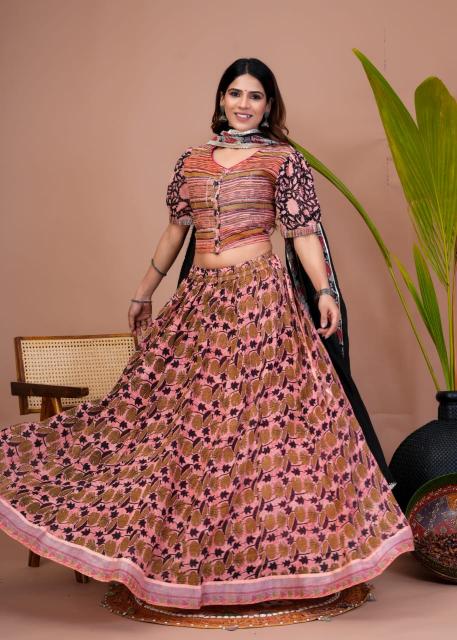 Diwali outfit Floral Print Lehenga