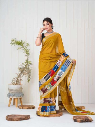 quirky print sarees, quirky sarees