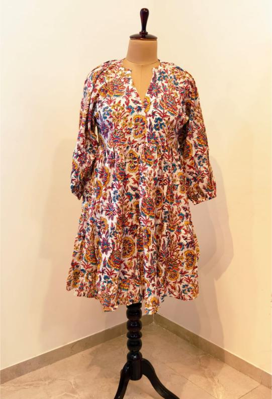 Handpainted Botanical dress