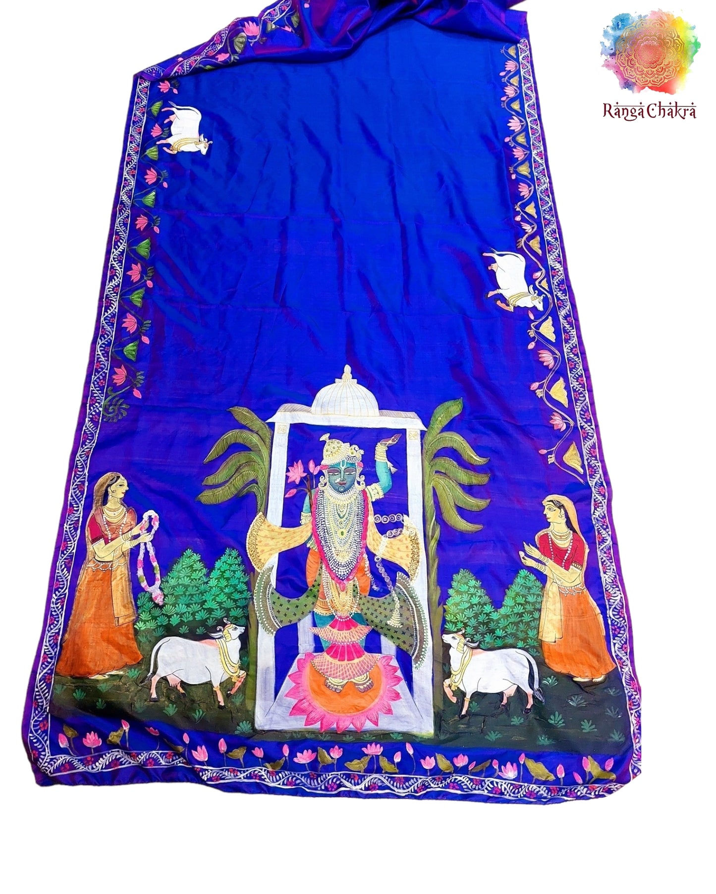 Pichwai silk saree