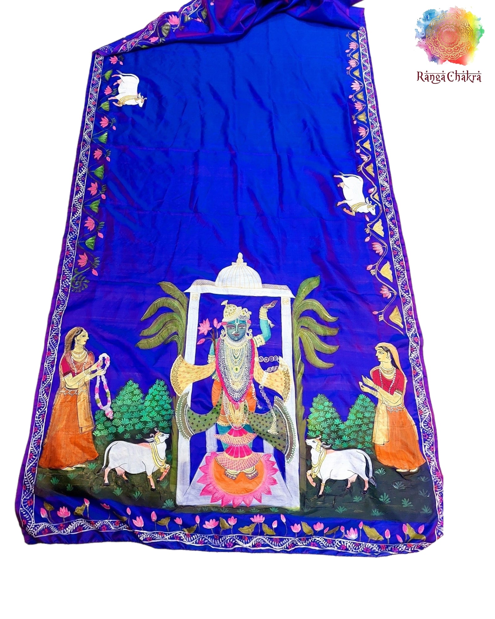 Pichwai silk saree