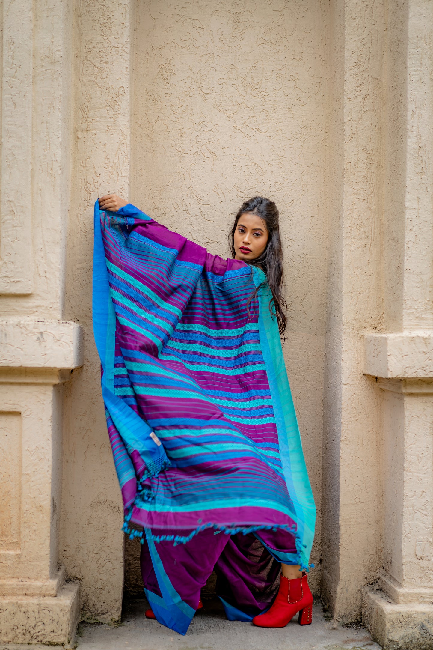 Khadi Jamdani saree