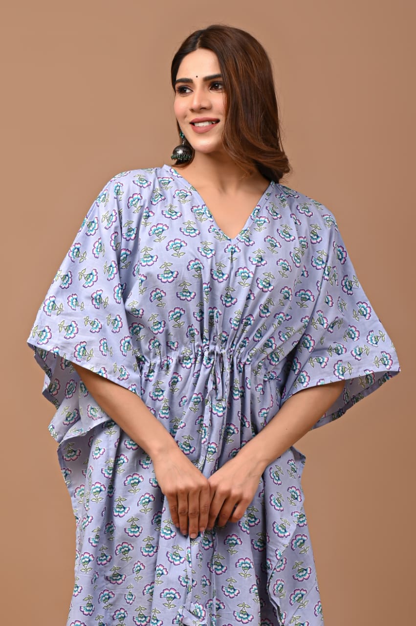 Lavender Cotton Kaftan
