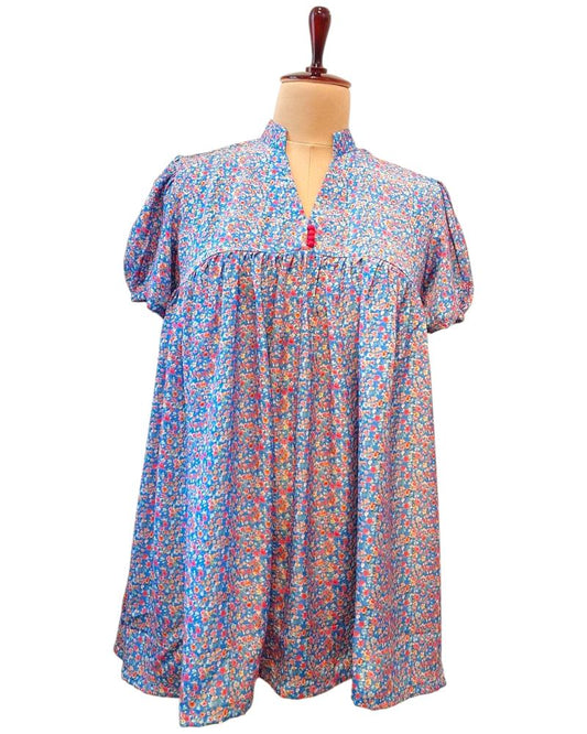 Lavender Women Shirt with puff sleeves