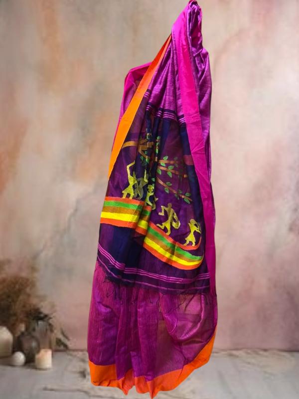 Linen Jamdani Saree,  Designer silk sarees