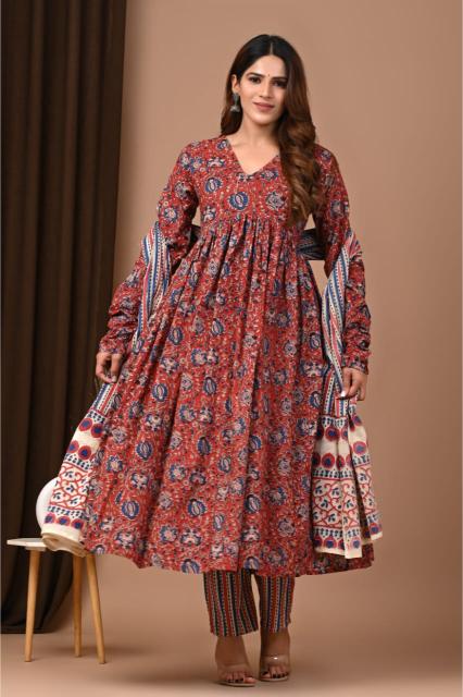 Maroon Anarkali Suits