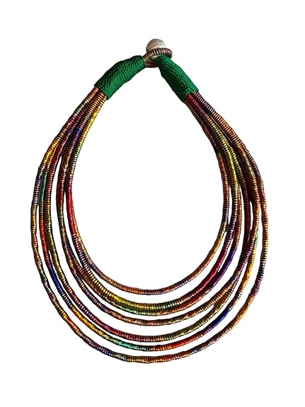 Statement Silk layered Necklace