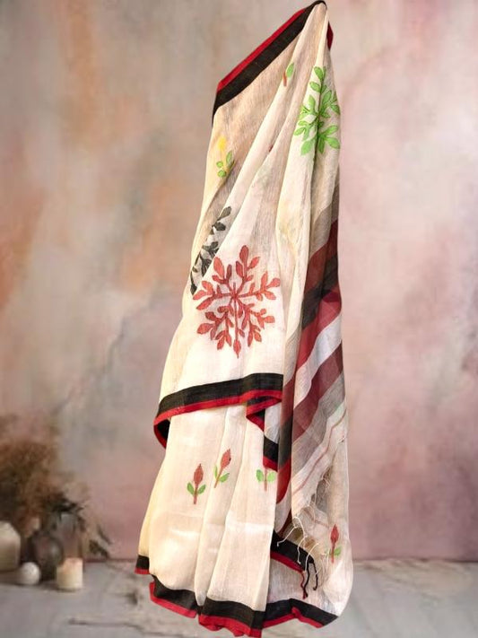 Muslin Dhakai Jamdani Snowflakes