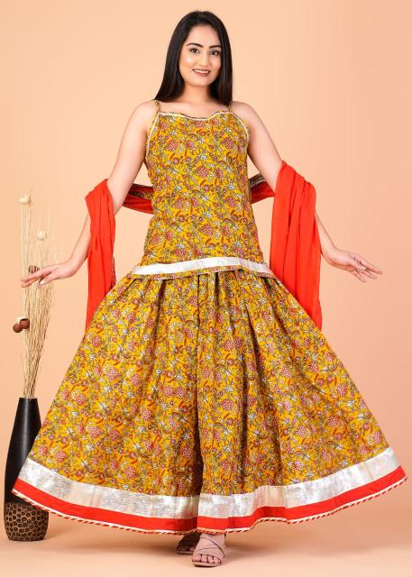 Mustard Lehenga set