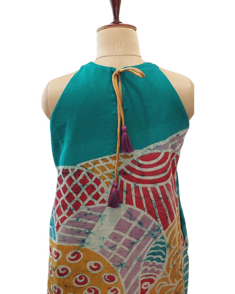 Summer dress, Sun Dress, Batik Dress, Turquoise Dress, Spaghetti Maxi dress, Spaghetti strap Batik Dress, Batik painted dress, Pure cotton batik dress, Summer Maxi Dresses, Dress for women, Cotton lace Dress, Spring Dress,  Adjustable strap dress, Ranga Chakra, Custom fit dress, Casual summer dresses, Handpainted Dress, Wax Batik dress, Sea life Dress, wax Batik Painting dress