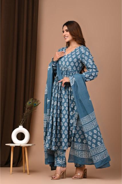 Pastel Blue Anarkali Suit