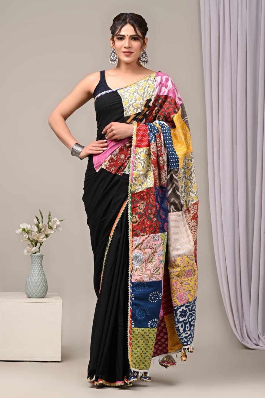 mul Cotton sarees, quirky print saree, Quirky saree