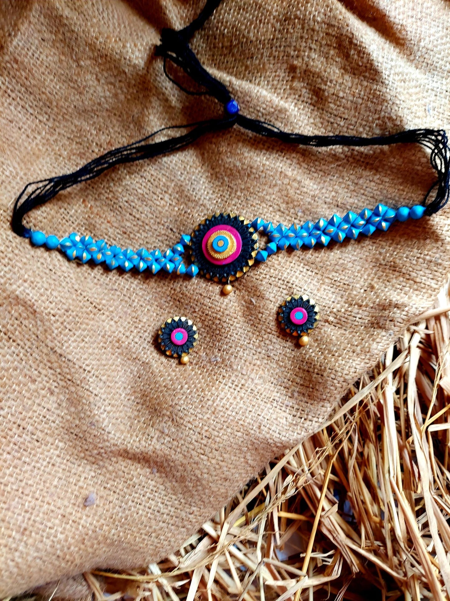 Terracotta choker Necklace