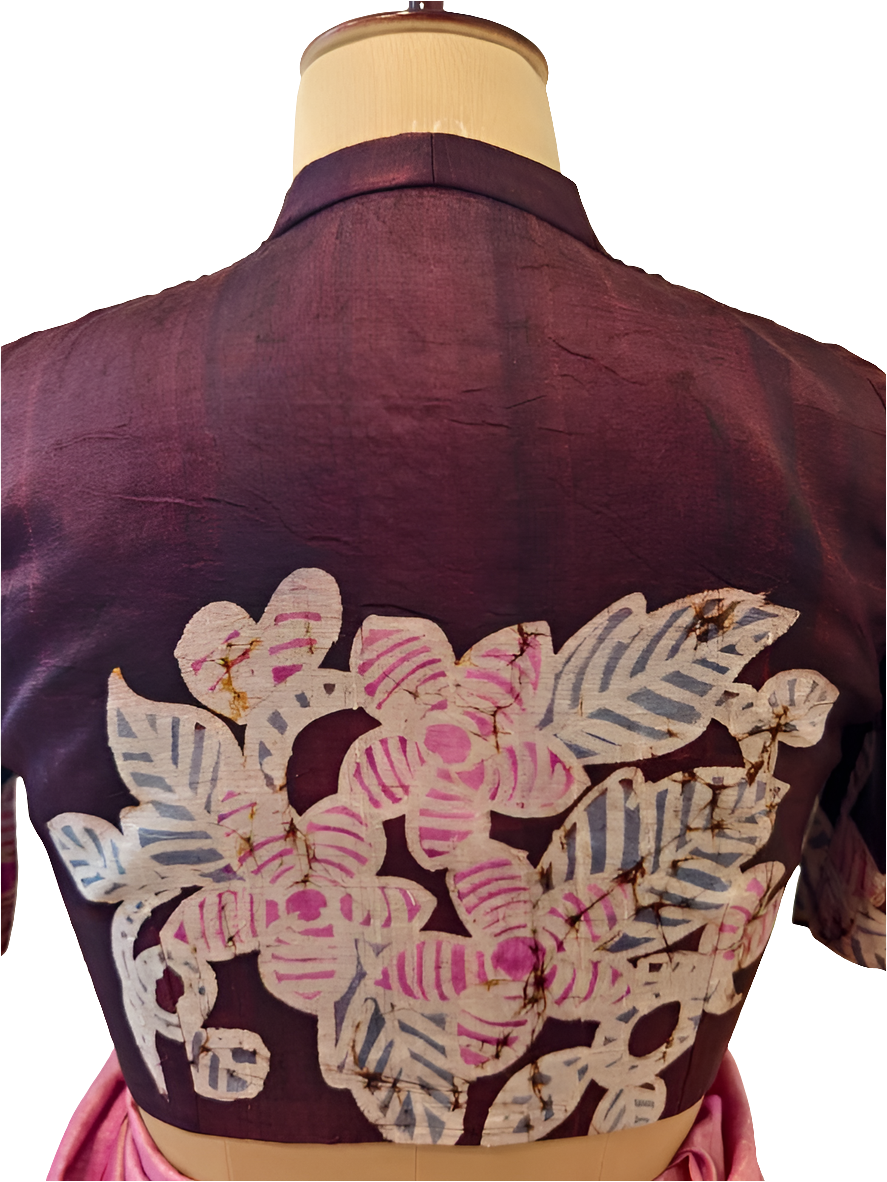 Handpainted batik Blouse, women's designer blouse, designer readymade blouse