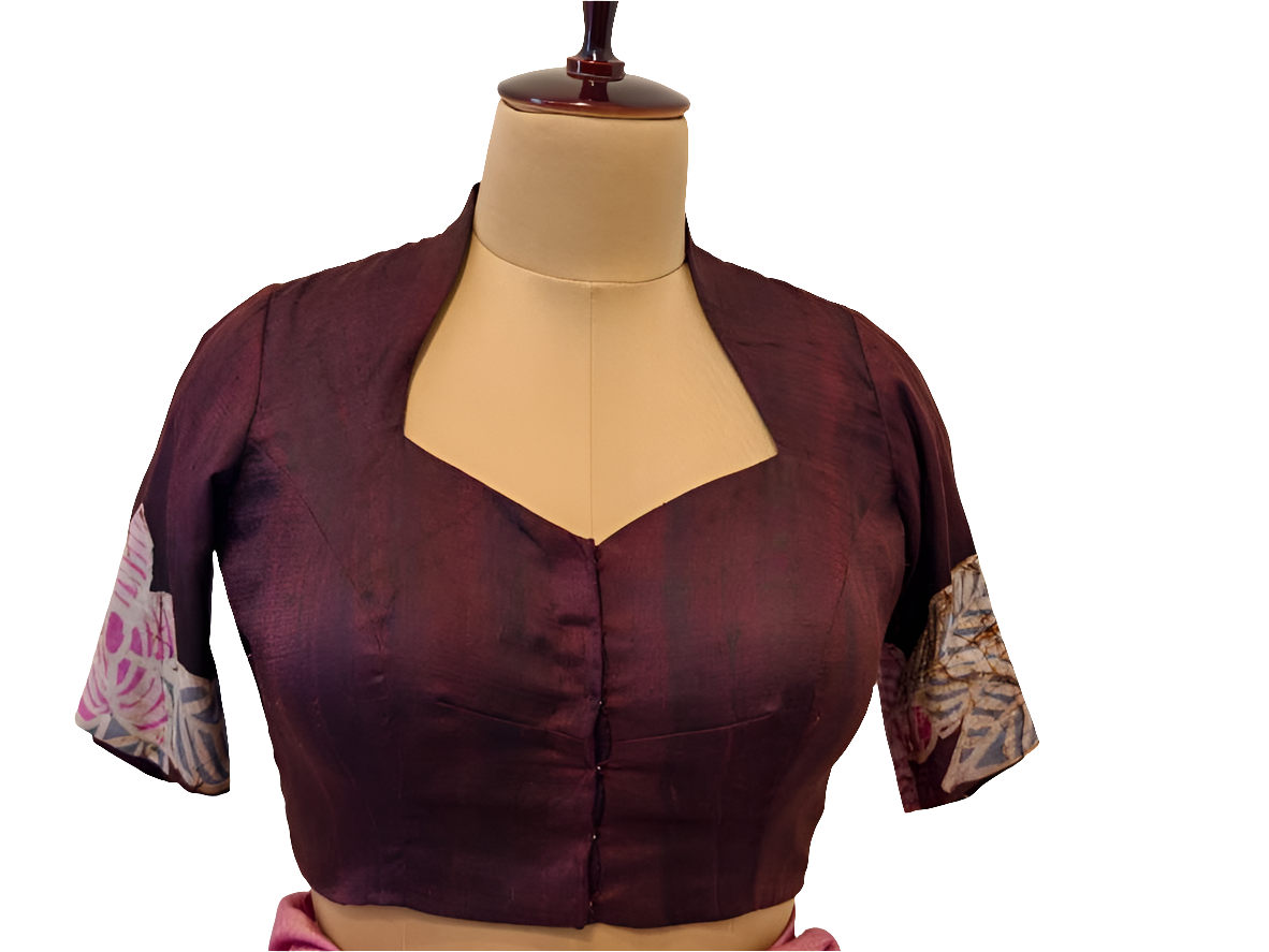 Handpainted batik Blouse, women's designer blouse, designer readymade blouse