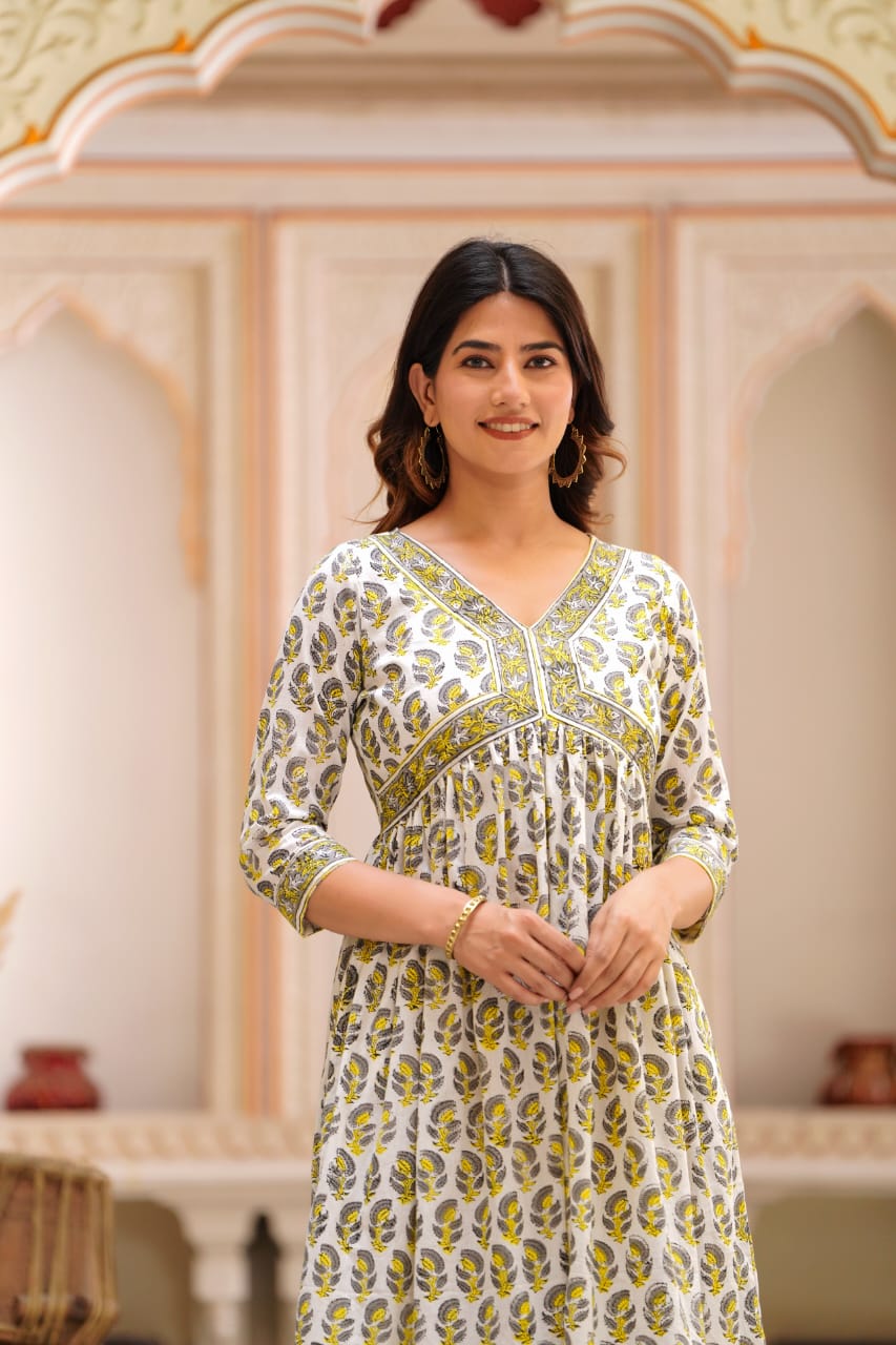 Summer Mul Cotton Dress Ranga Chakra Summer Mul Cotton Dress Ranga Chakra