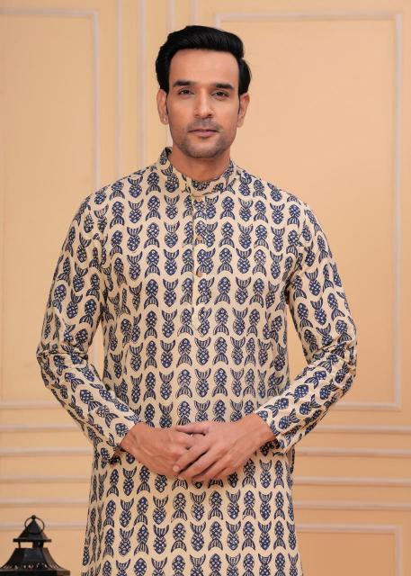 Pichwai Mens kurta, pichwai painting kurta for men, pichwai kurta for men