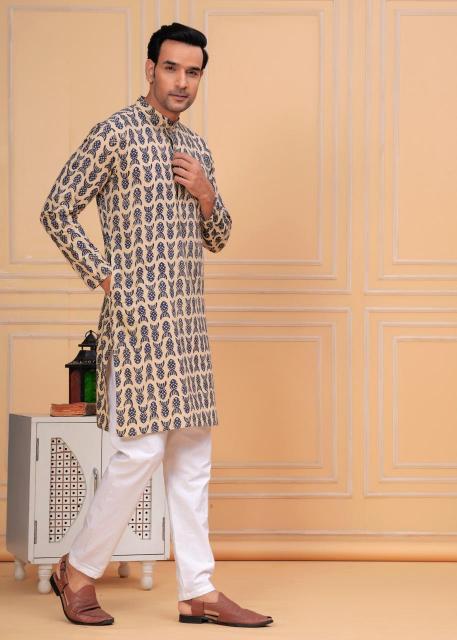 Pichwai Mens kurta, pichwai painting kurta for men, pichwai kurta for men