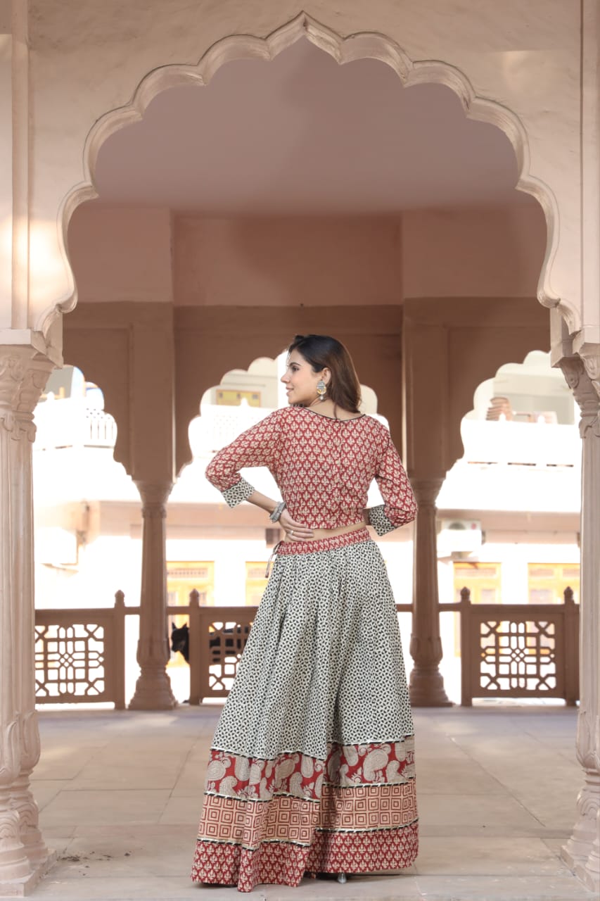 Cotton Lehenga