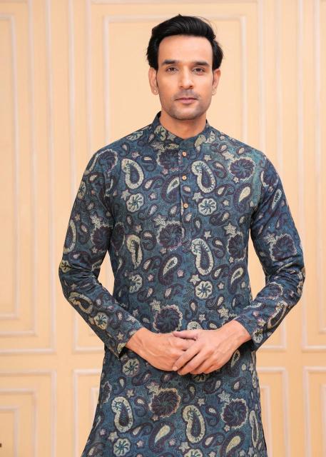 Pichwai Mens kurta, pichwai painting kurta for men, pichwai kurta for men
