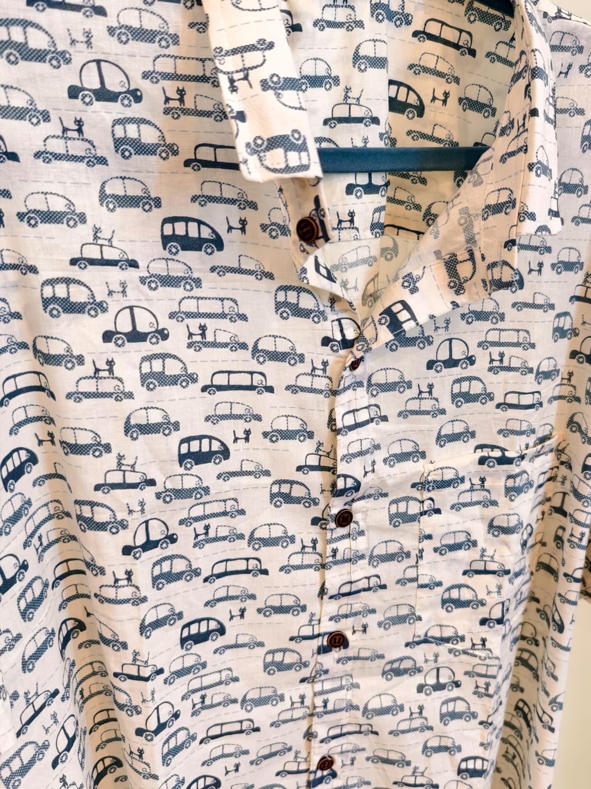 Car print Cotton shirt