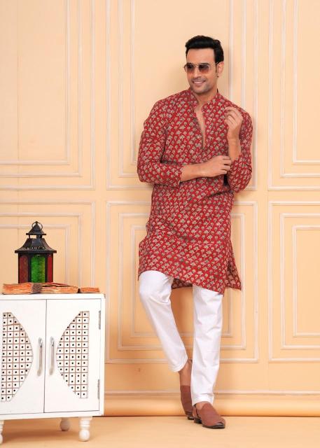 Pichwai Mens kurta, pichwai painting kurta for men, pichwai kurta for men