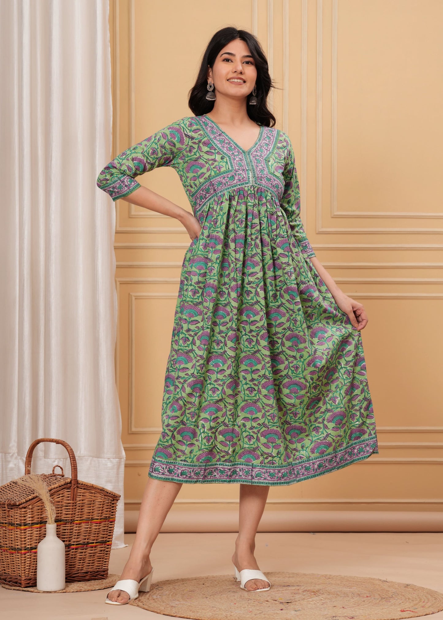 Mul cotton maxi dress