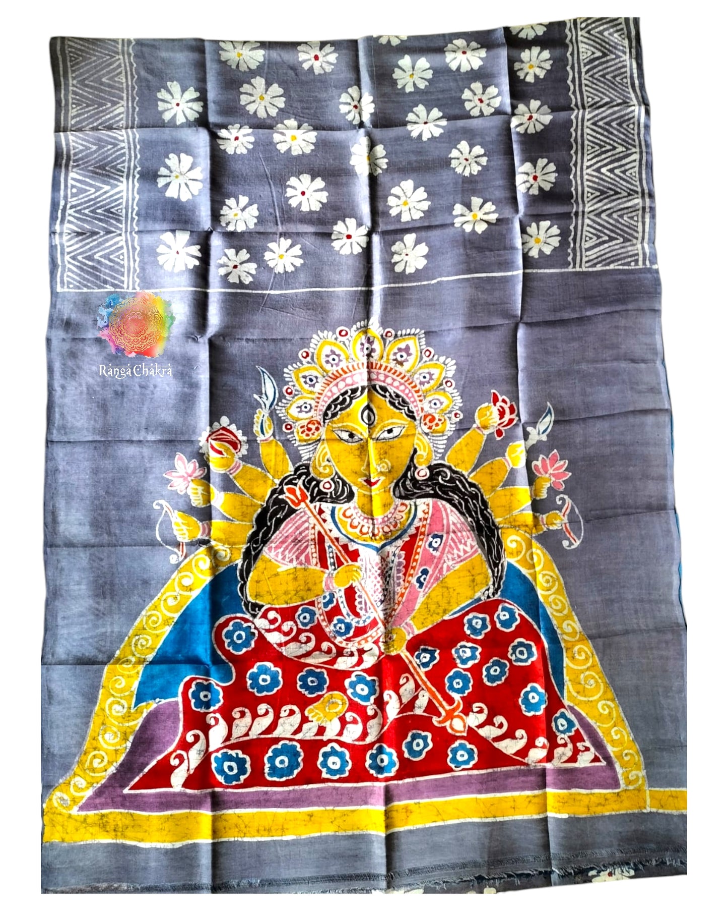 Durga Batik pure Silk saree