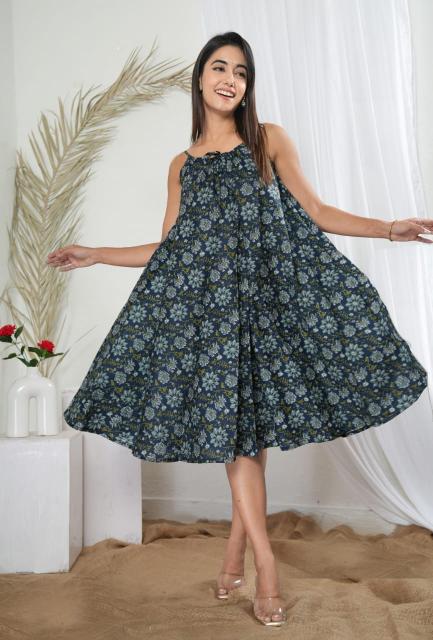 Midnight Blue Spaghetti Dress