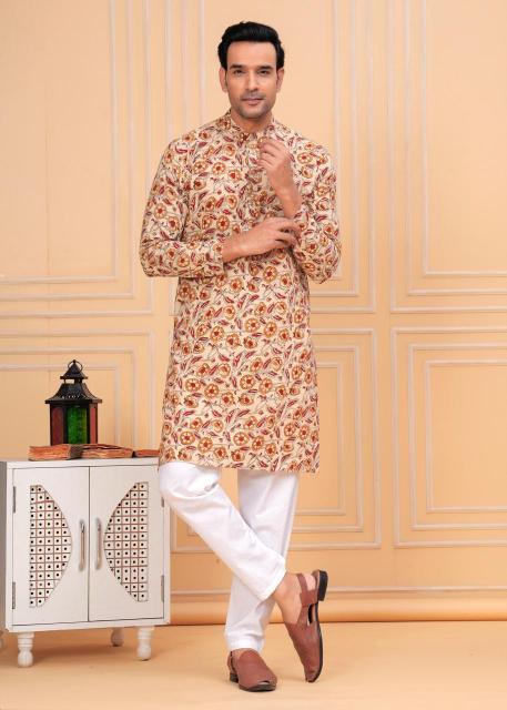 Pichwai Mens kurta, pichwai painting kurta for men, pichwai kurta for men