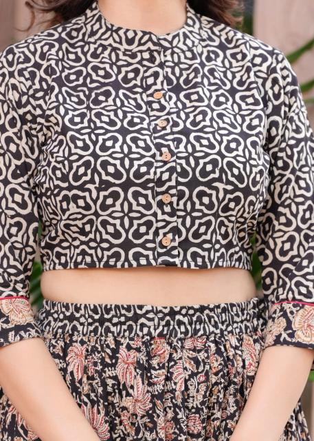 Grey Mul Cotton neutral Shade Comfort Fit Lehenga Set