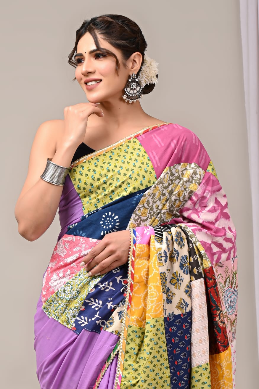 mul Cotton sarees, quirky print saree, Quirky saree