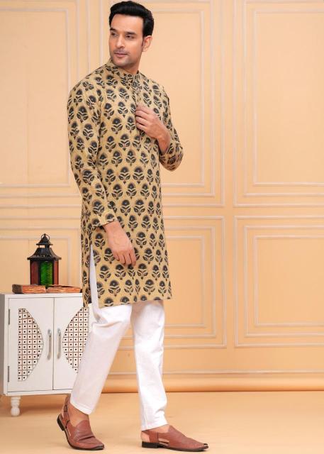 Pichwai Mens kurta, pichwai painting kurta for men, pichwai kurta for men