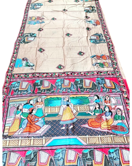 pattachitra saree, pattachitra painting sarees